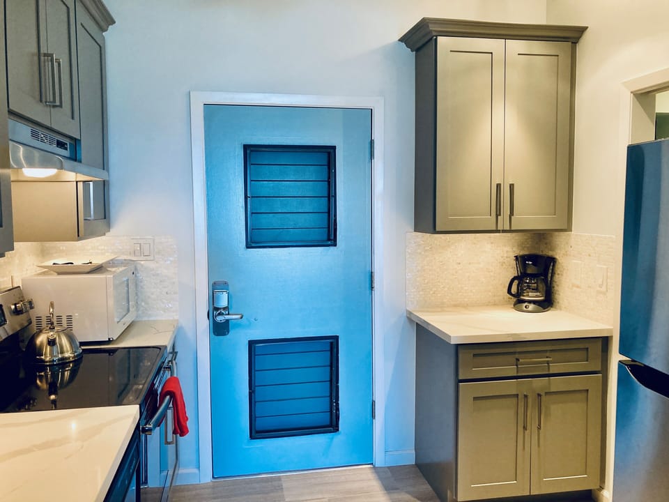 Front entry into the kitchen. 