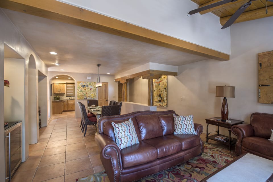 Large living and dining area