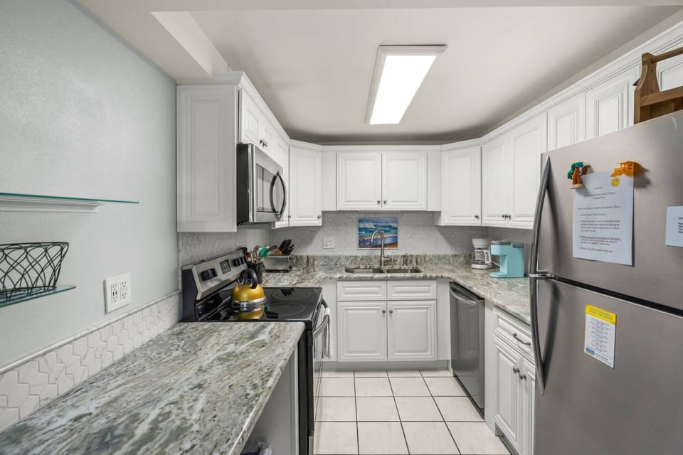 Spacious kitchen with plenty of cabinet storage