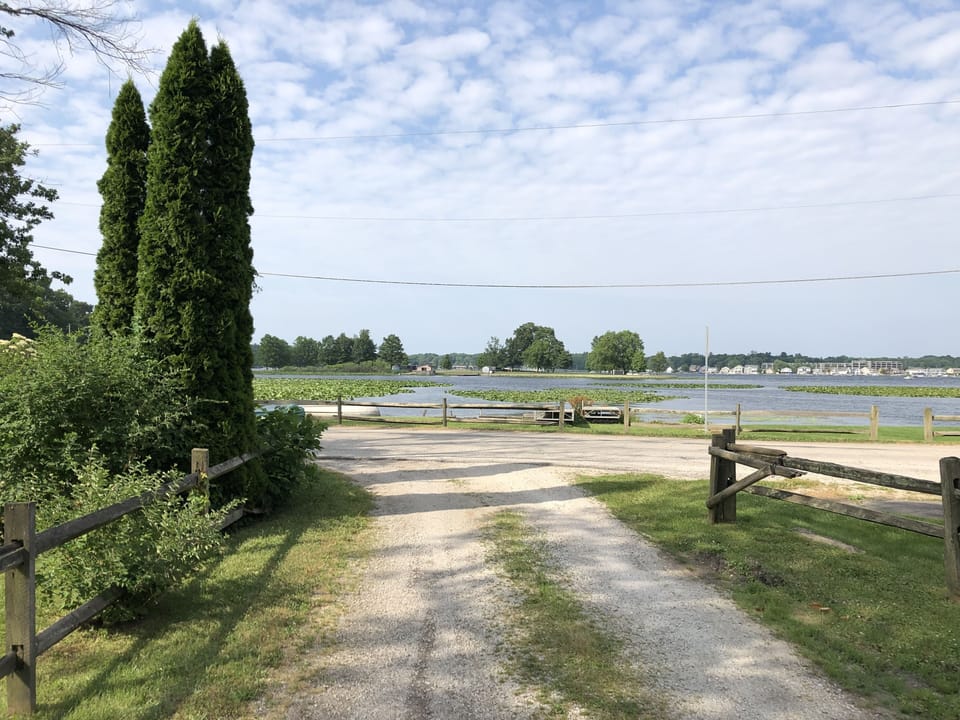 Private Driveway with Views of North Pine Lake