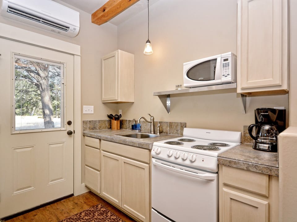 kitchen range and sink