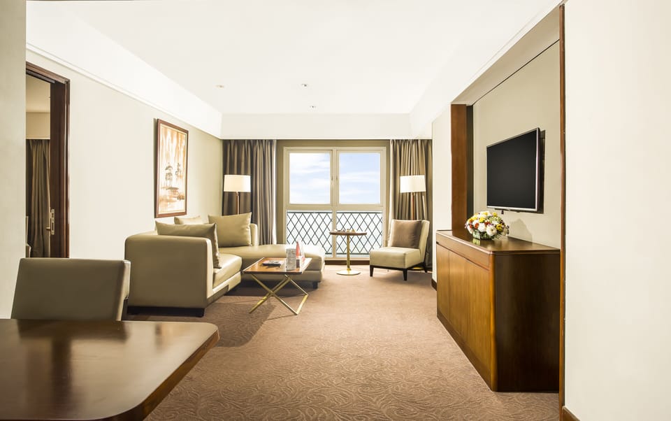 Suite | Living room | 50-inch Smart TV with cable channels