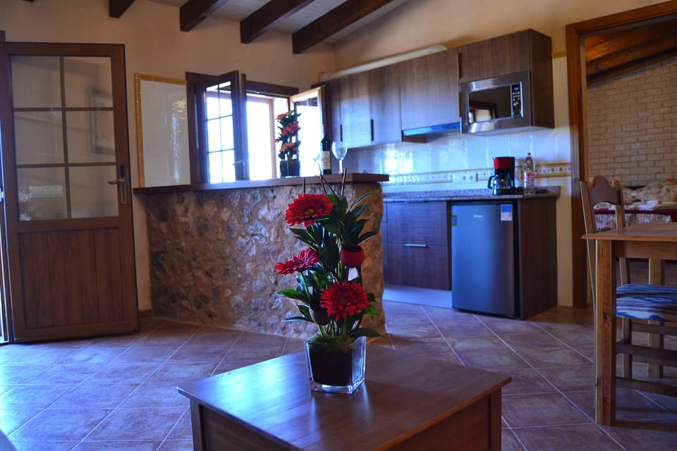 Superior Suite, Jetted Tub, Mountain View | Private kitchen | Full-size fridge, microwave, stovetop, dishwasher