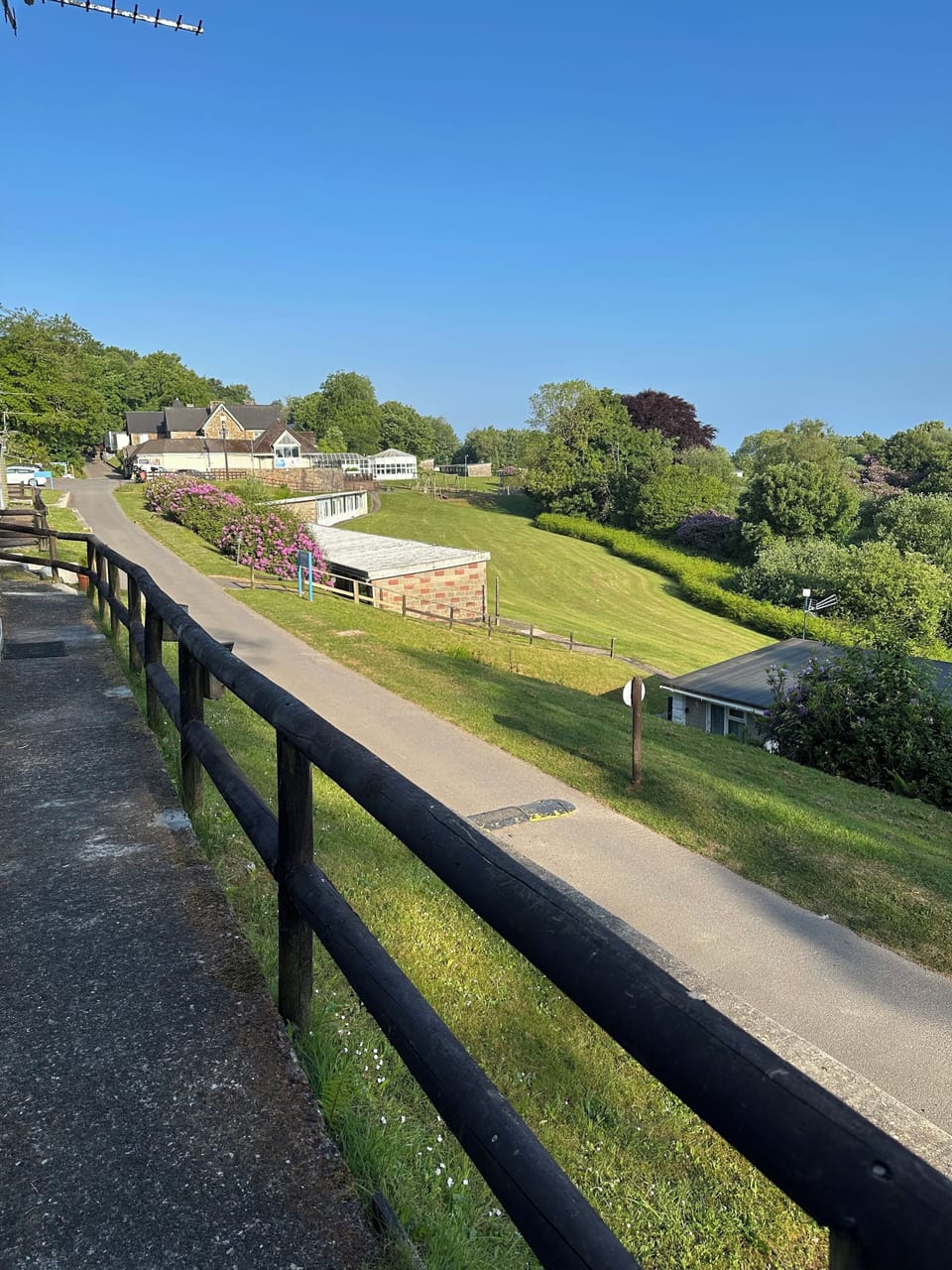 The view from the Chalet to the Entertainment & Leisure complex