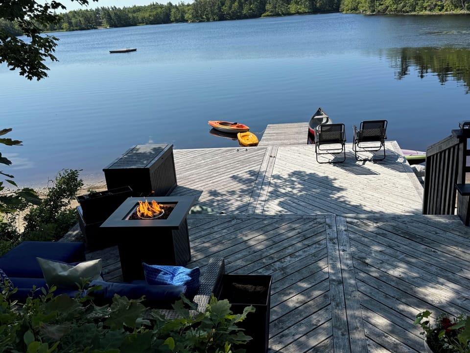 Swim and kayak or canoe.

