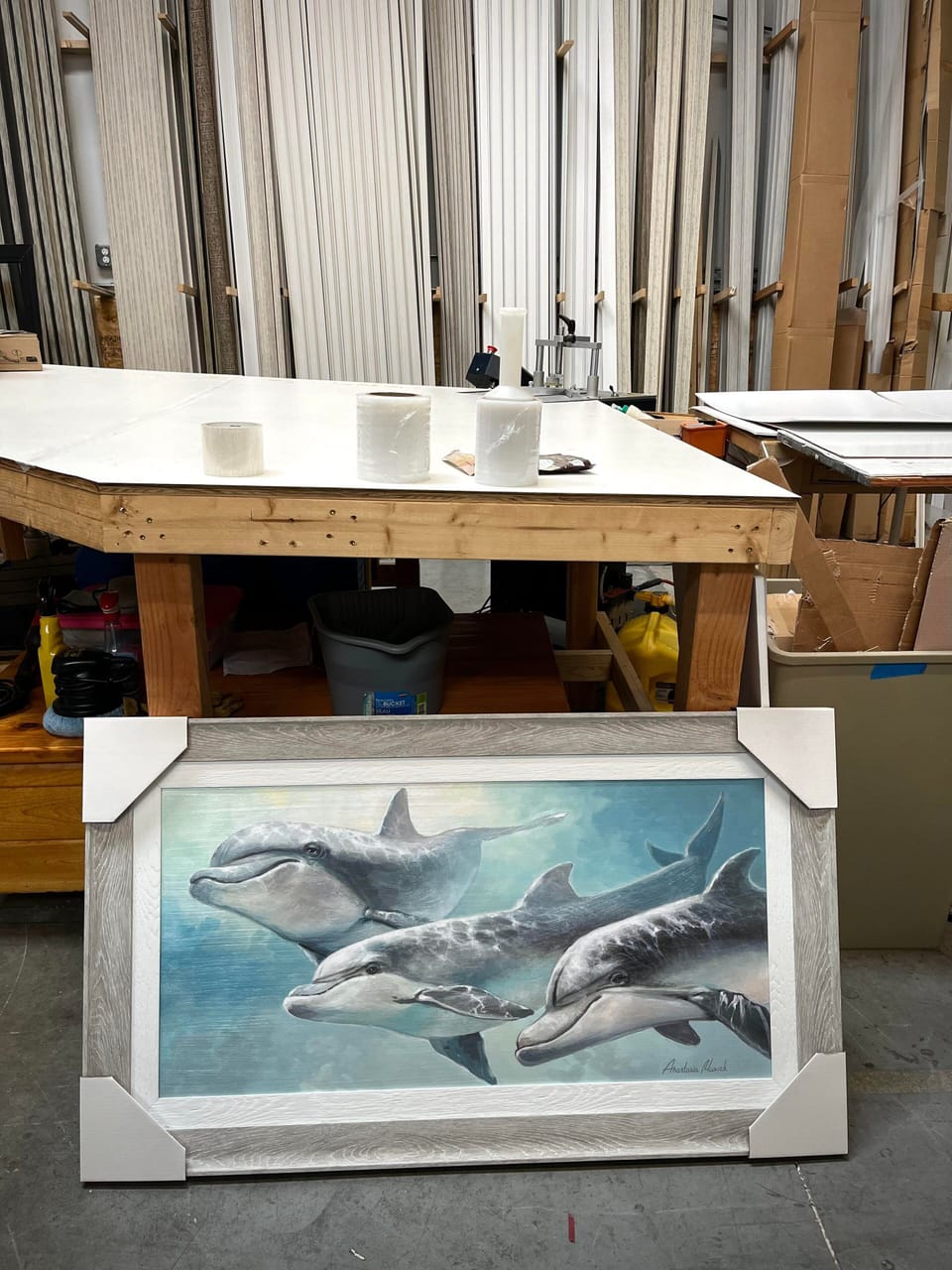 Condo features artwork direct from Anastasia Musick, a CCA artist from Florida