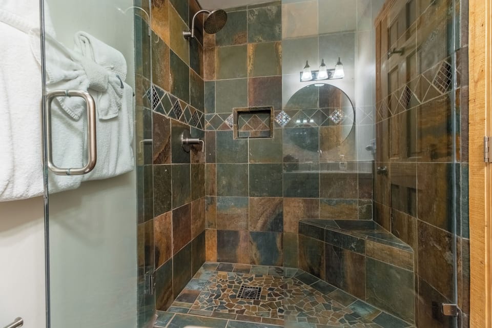 Large walk-in shower