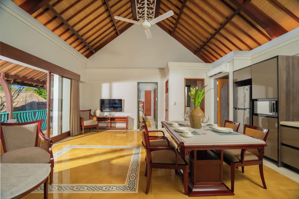 2 Bedroom Apartment with Balcony | Living area | 40-inch flat-screen TV with cable channels, TV