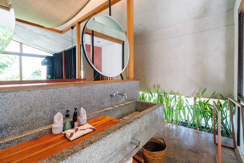 One Bedroom Nomad Private Pool Villa | Bathroom | Separate tub and shower, deep soaking tub, bathrobes, slippers