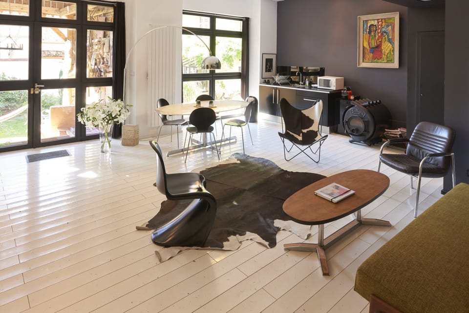Deluxe Loft, Garden View | Private kitchen | Fridge, microwave, stovetop, espresso maker