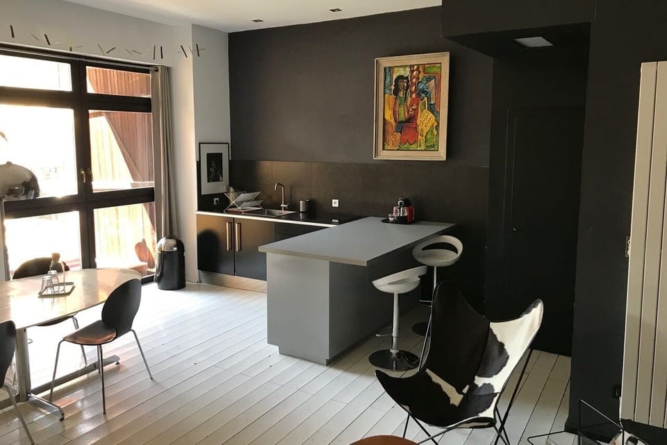 Deluxe Loft, Garden View | Private kitchen | Fridge, microwave, stovetop, espresso maker
