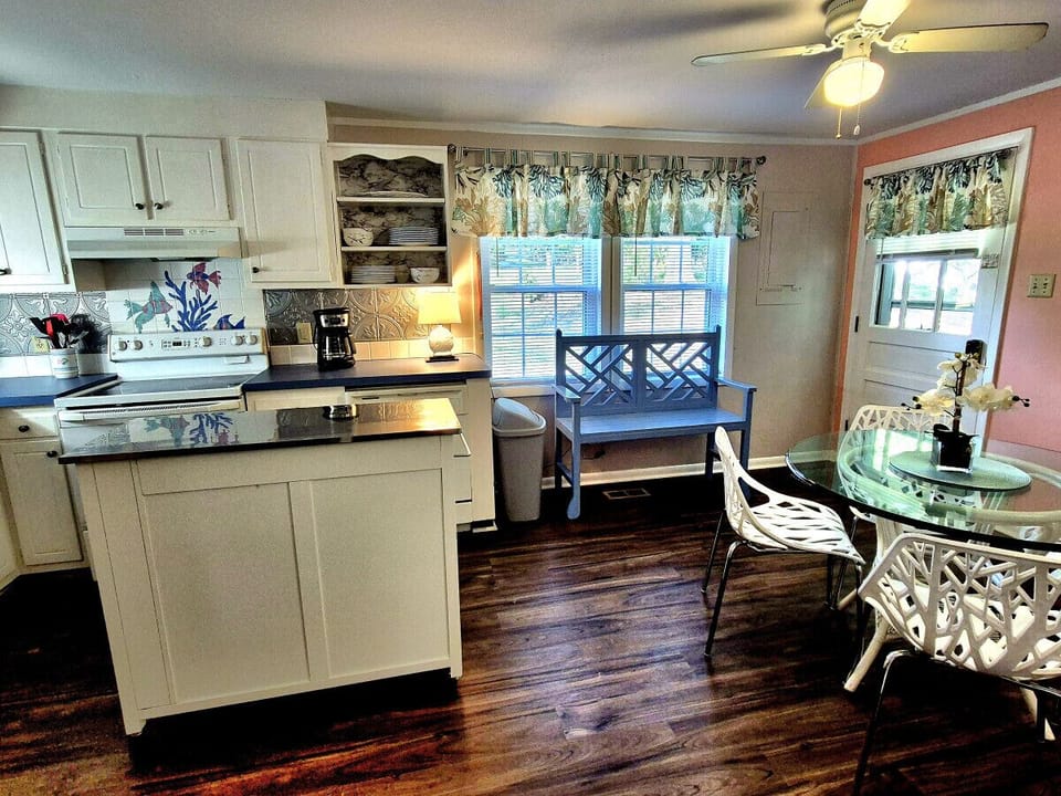 Cozy, well-organized kitchen for quick meals and gatherings