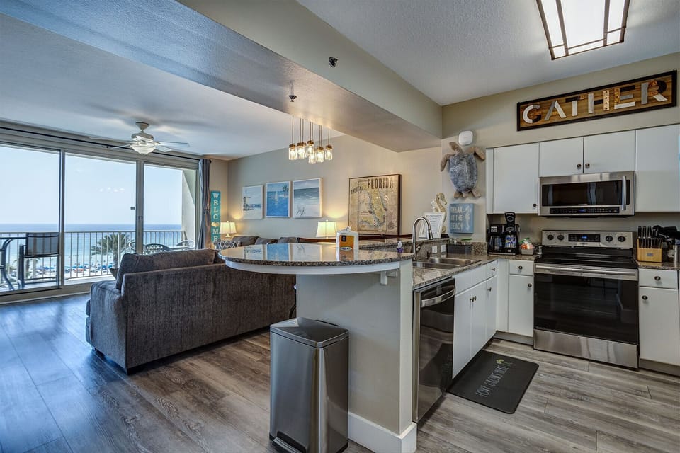 Kitchen and Living Room