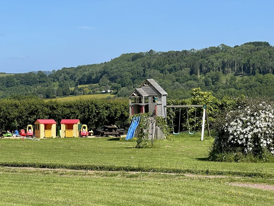 Children's play area which is shared with our other holiday let Blackthorn Lodge
