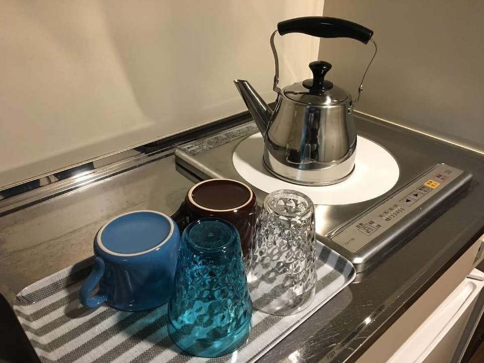 Mini-fridge, shared microwave