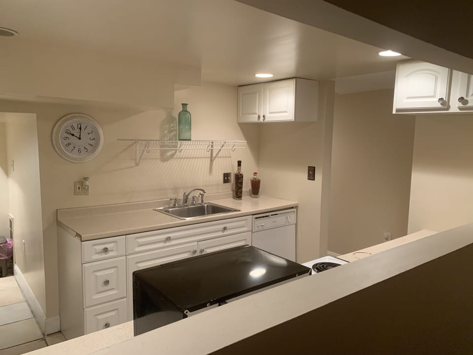 Kitchen available per your use. Basic cooking utilities available.
