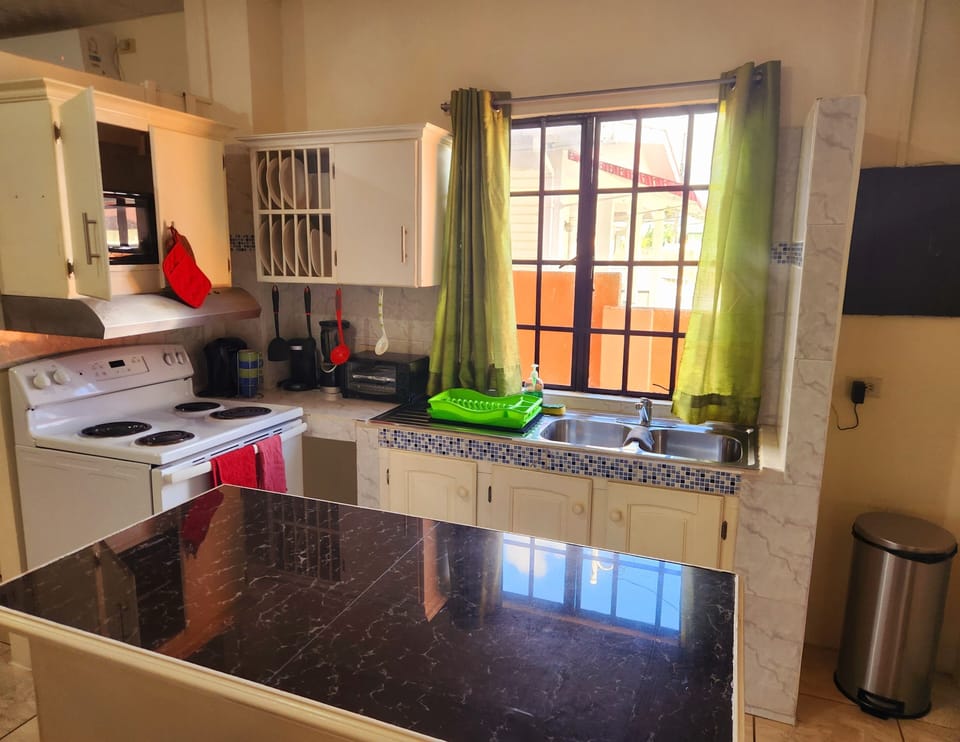 All the kitchen space you need for your stay.