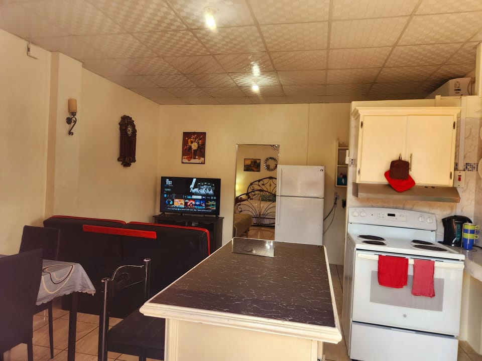 Dinner is ready. Our full kitchen is ready for your culinary skills.