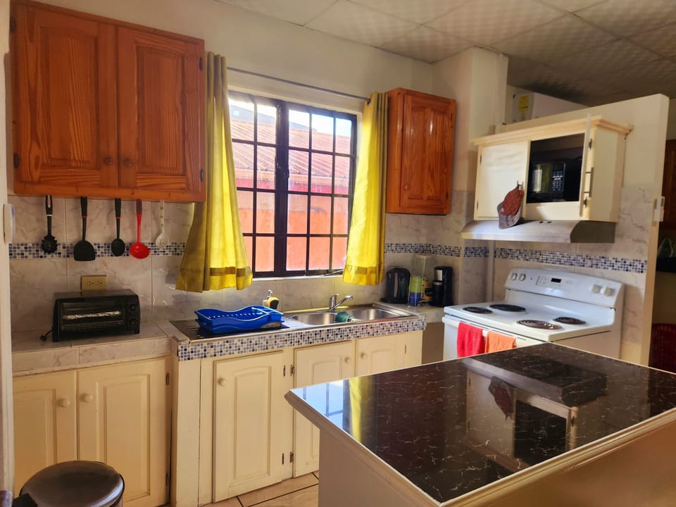 All the kitchen space you need for your stay.
