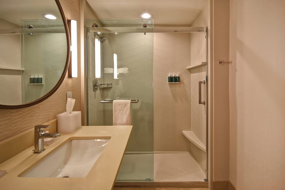Free toiletries, hair dryer