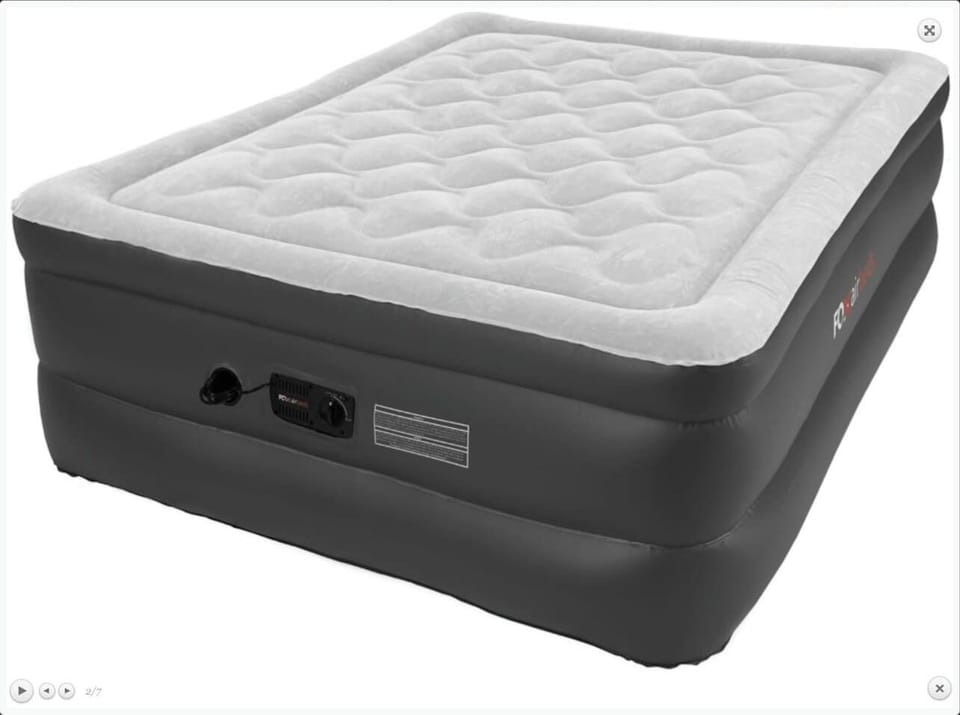 The 2nd bed is queen size air mattress located in the bedroom closet.