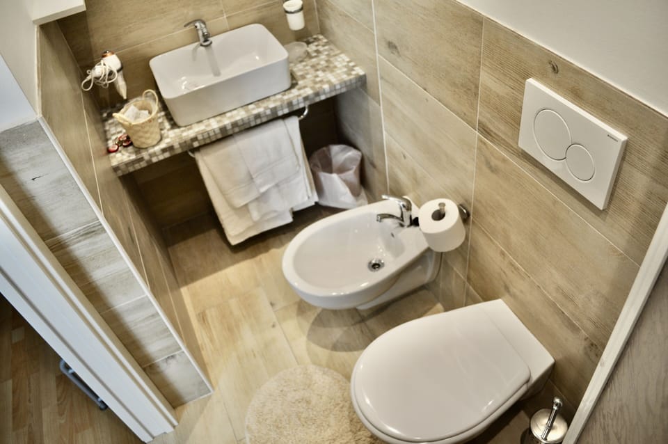 Standard Double or Twin Room | Bathroom | Shower, rainfall showerhead, free toiletries, hair dryer