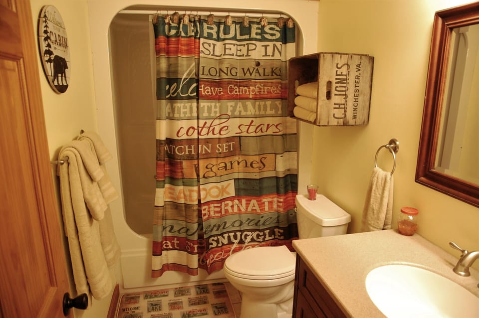 Guest bath for after those long hikes