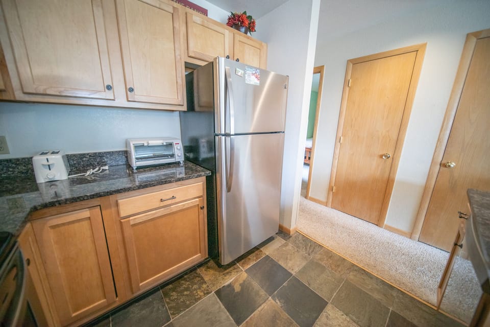 Kitchen and hallway to bedrooms