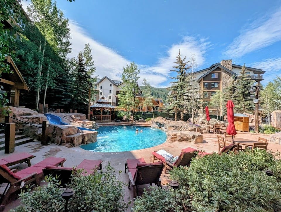 Pool and Hot Tub Courtyard at The Springs #summer