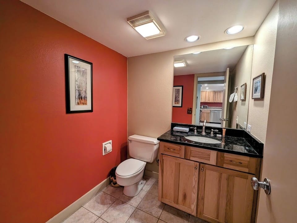 Main level half bathroom