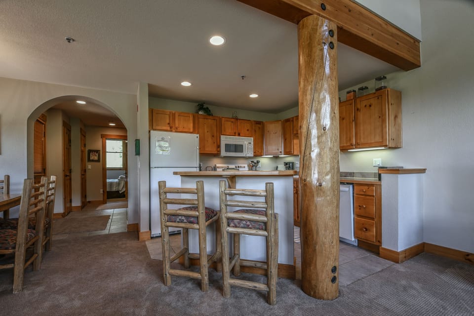 Kitchen with a breakfast bar