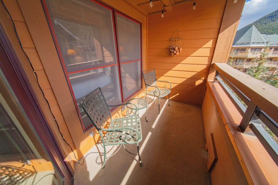 Spacious balcony