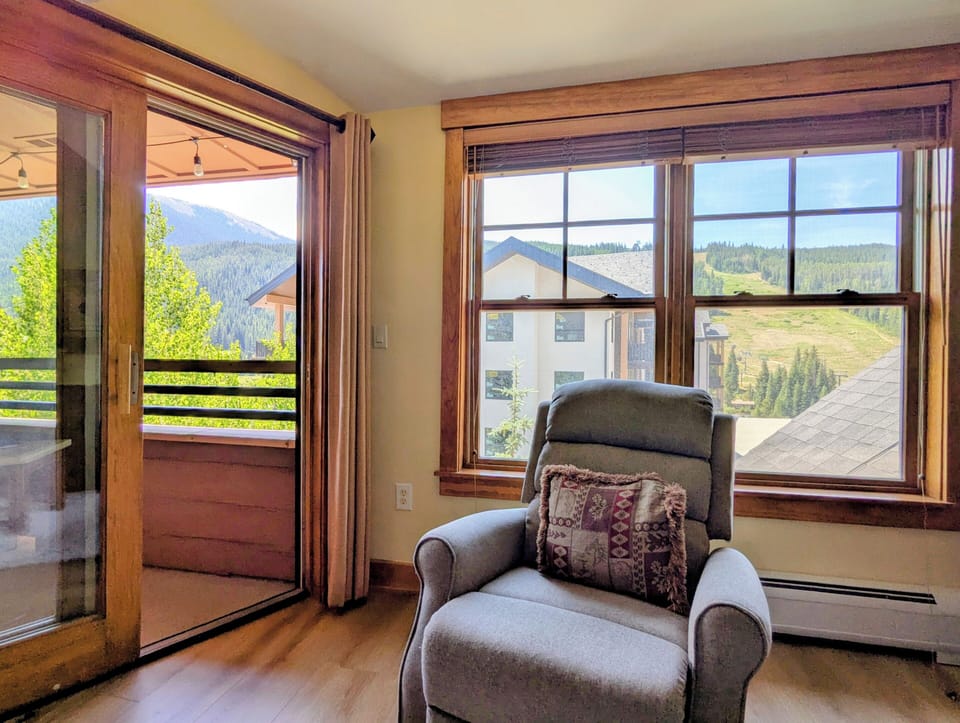 Comfortable living room with views