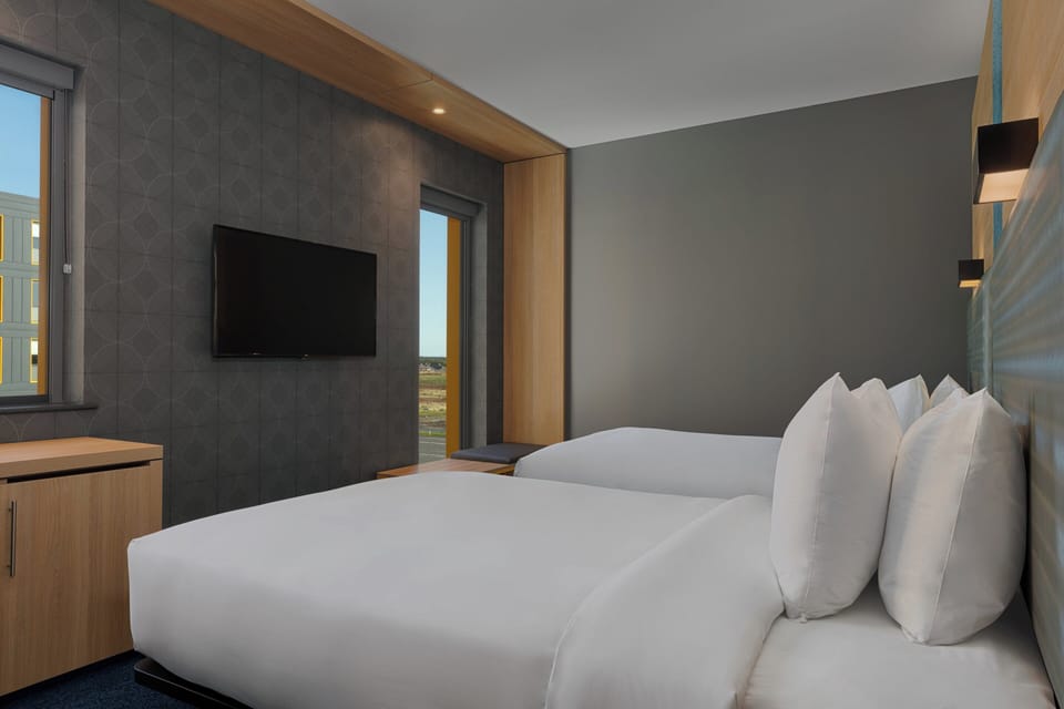 In-room safe, desk, laptop workspace, blackout drapes