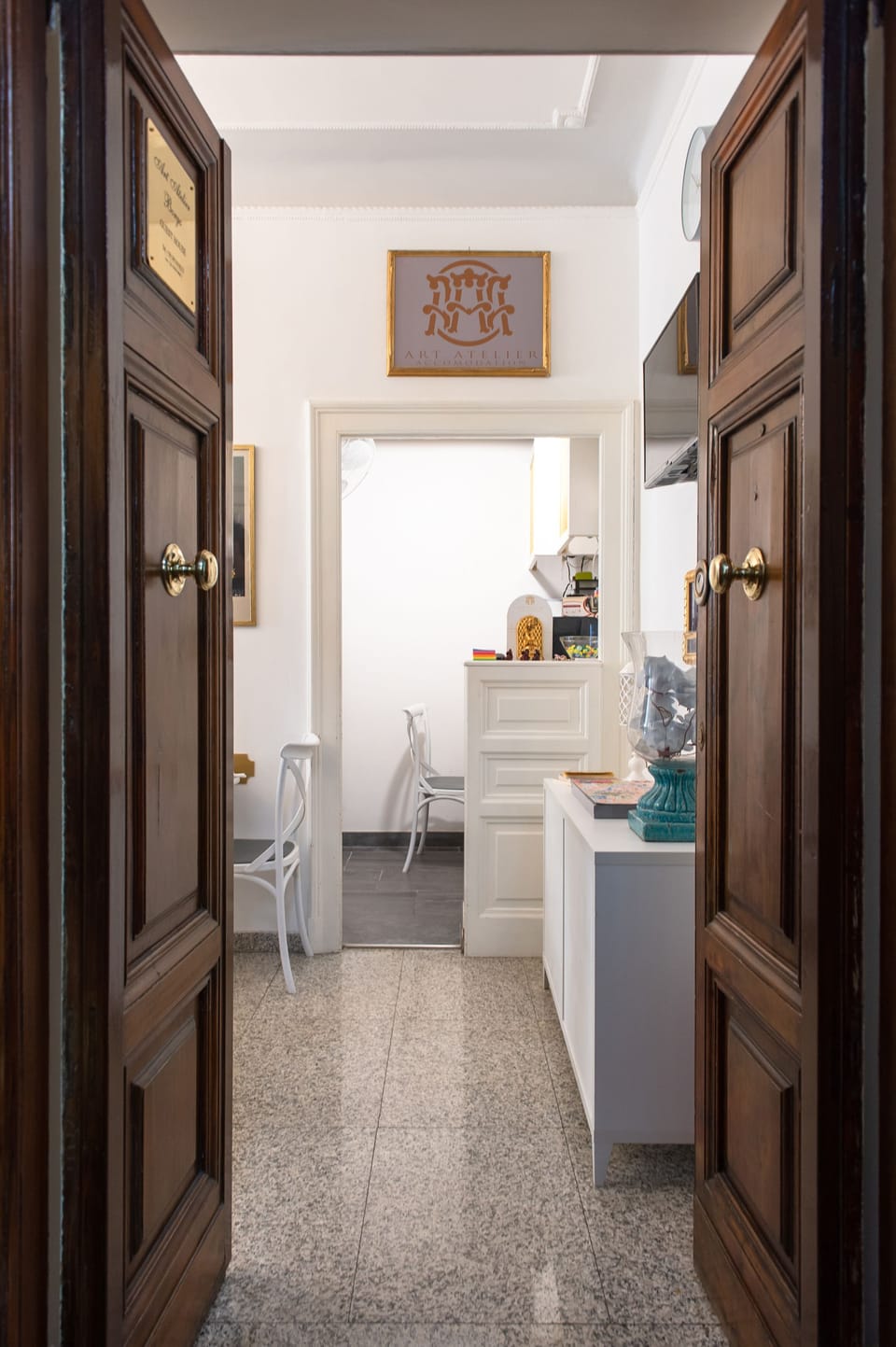 Interior entrance