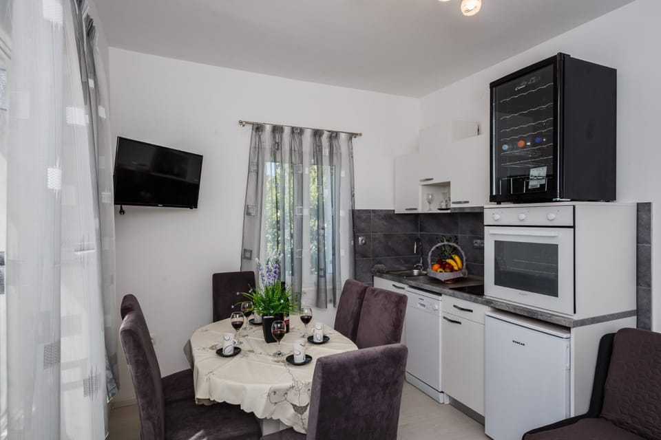 Living room with kitchen