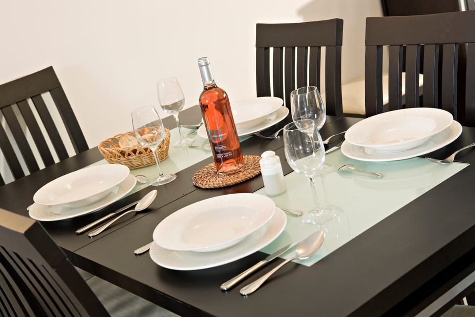 Loads of room at the dining table and the open-concept is always nice for the cook.