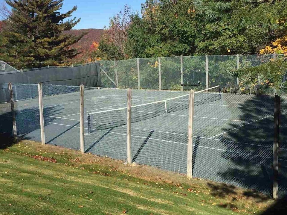 Community shared tennis court