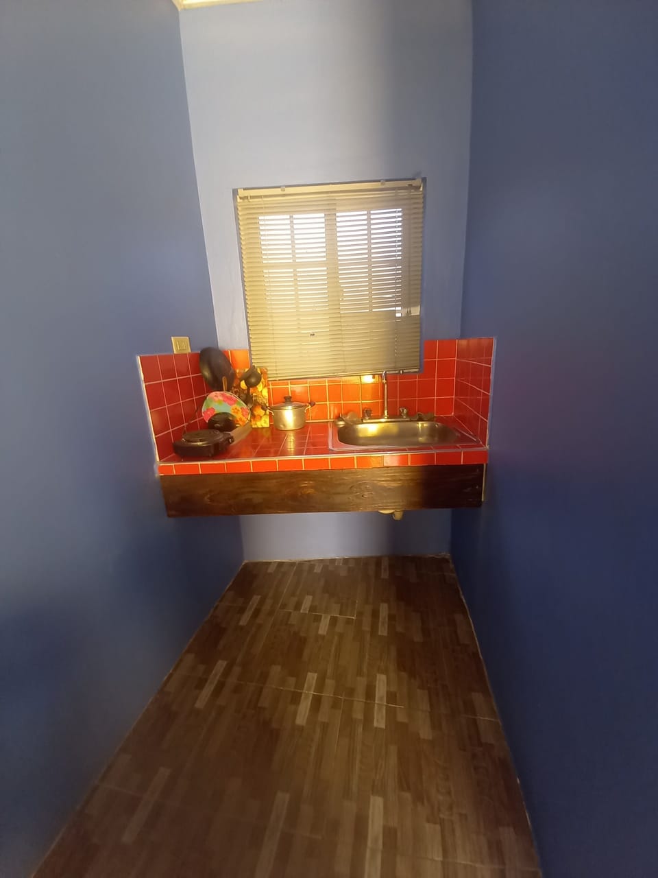 Fridge, stovetop, cookware/dishes/utensils