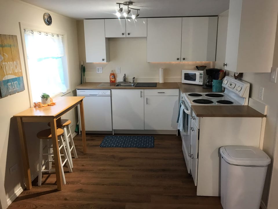 Kitchen has everything you need away from home. Special items can be requested. 
