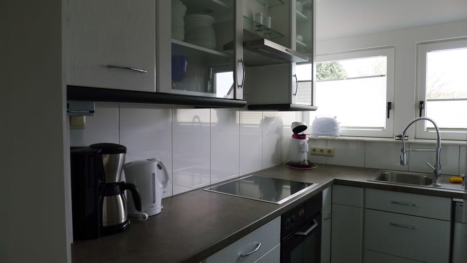 Comfort Apartment, Balcony, Mountain View | Private kitchen | Fridge, microwave, oven, stovetop