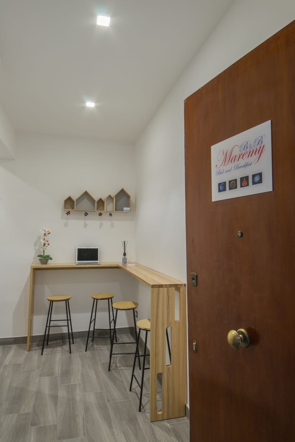 Interior entrance