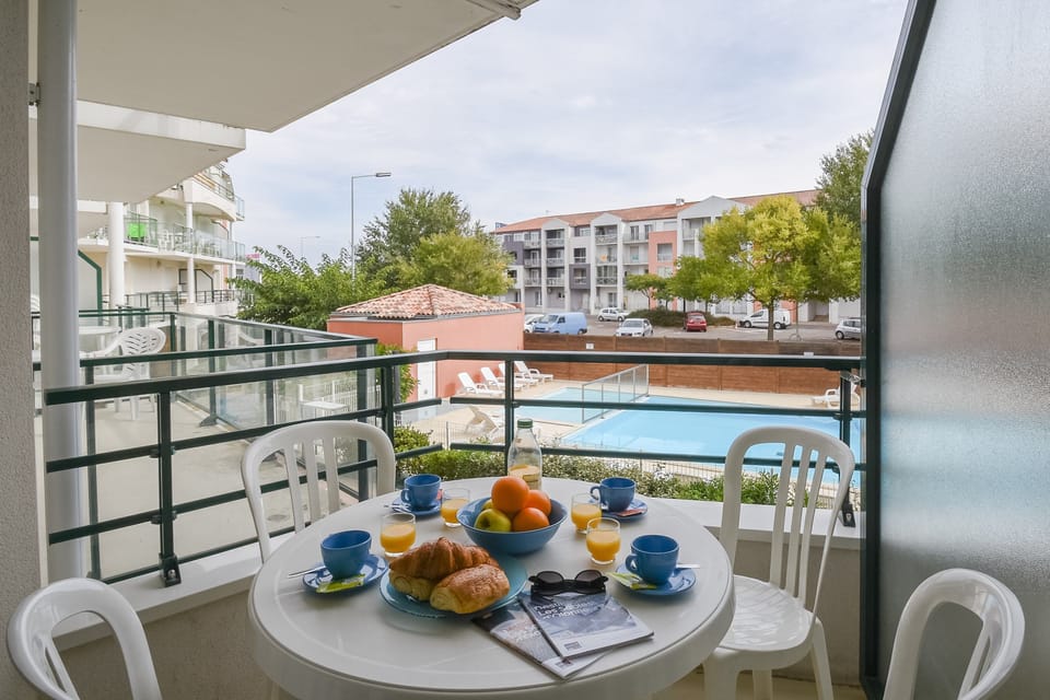 Open the door and step out onto your private balcony! Views vary.
