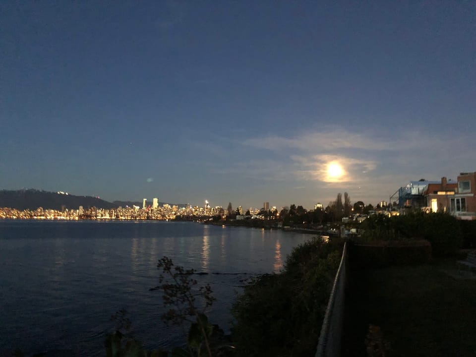 Moon over Vancouver