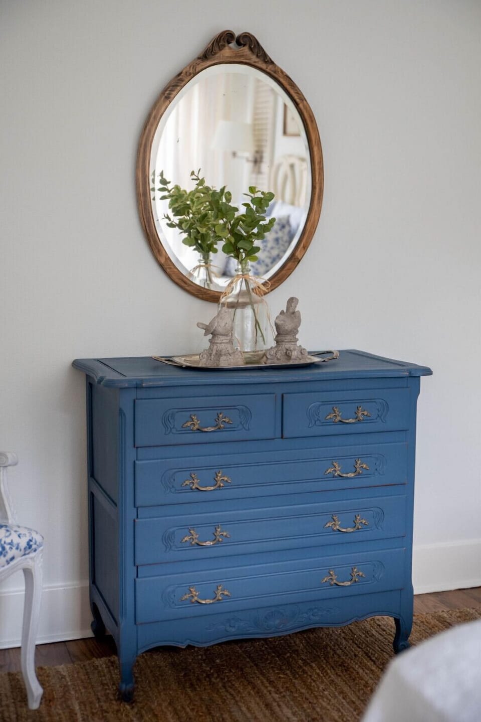 painted chest in bedroom #2