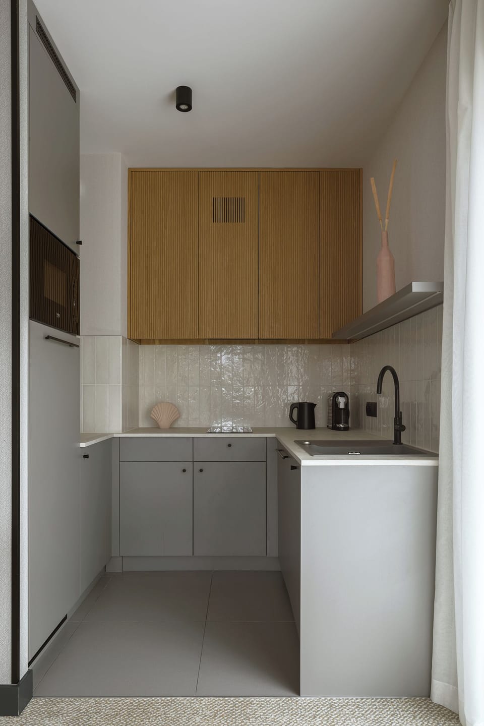 Premium Apartment, Kitchenette | Private kitchen | Coffee/tea maker, electric kettle, highchair