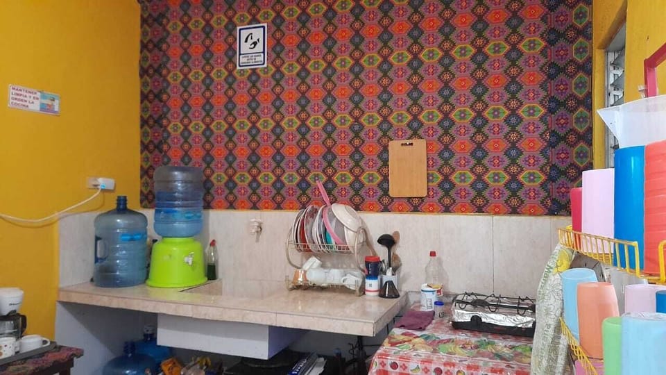 Standard Double Room, Garden View | Shared kitchen | Microwave, coffee/tea maker, cookware/dishes/utensils