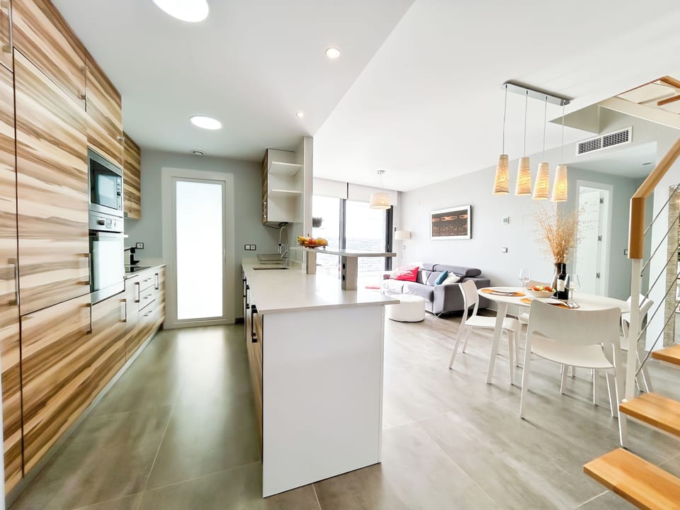 Premium Apartment, 2 Bedrooms, Balcony, Sea View | Private kitchen | Espresso maker, oven, stovetop, freezer