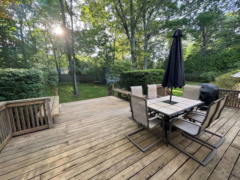 Oversized back deck