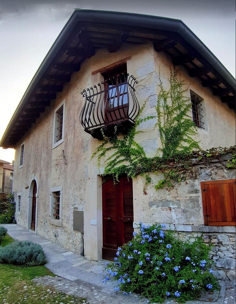 Rice mill (Pileria) seen from the cobbled street 
